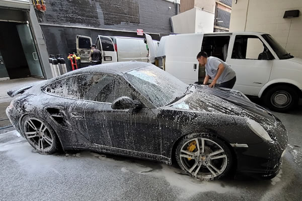 How long does mobile car washing take?